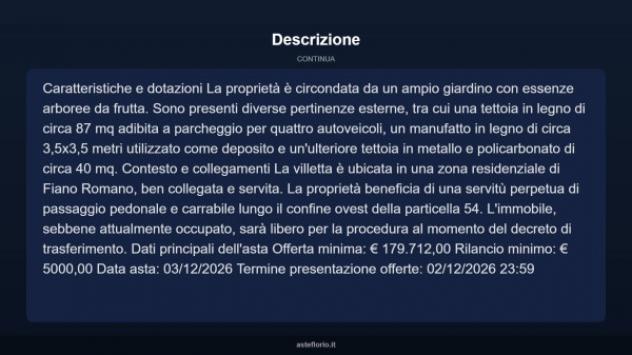 Immobile in asta di 343 m² in vendita a Fiano Romano - Foto 5
