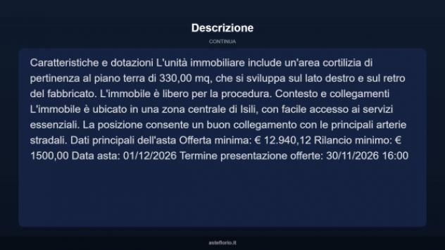 Immobile in asta di 225 m² con più di 5 locali in vendita a Isili - Foto 4