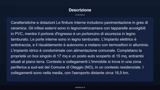 Immobile in asta di 119 m², box auto in vendita a Oleggio - Foto 14
