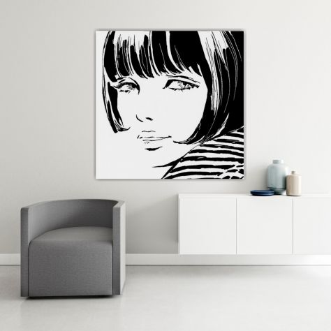 Quadro Valentina Crepax dipinto a mano pop art
