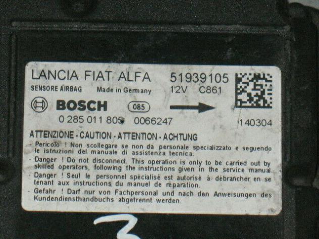 51939105 LANCIA YPSILON AIRBAG 51939105 Alfa Romeo 0285011805 95320 - Foto 2