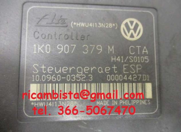 Pompa ABS Volkswagen Golf 1K0907379M 1K0614517K - Foto 3