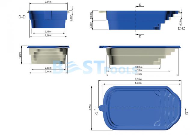 Piscina in vetroresina direttamente dal produttore con trasporto - Foto 5