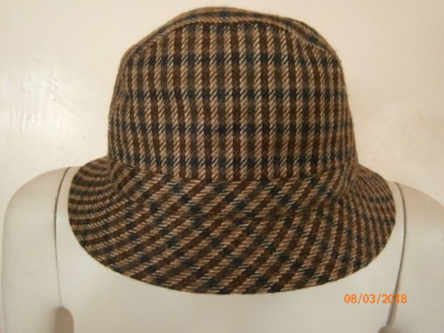 Cappello Doria pied de puole mai usato misto cachemire tg.57 - Foto 2