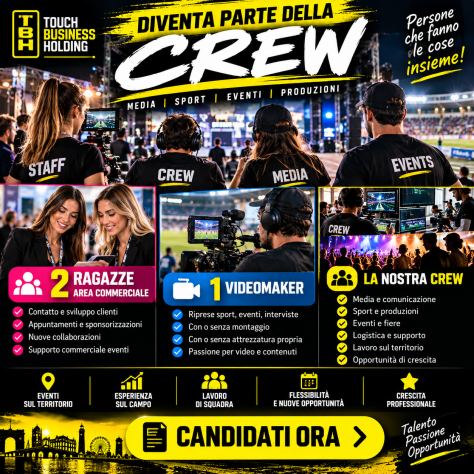 CERCHIAMO 3 NUOVI COLLABORATORI Commerciale • Video • Media • Sport • Eventi - Foto 5