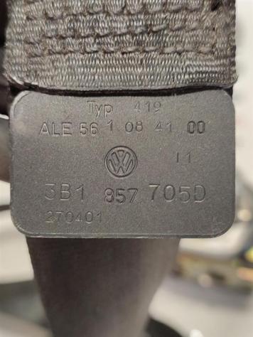 CINTURA DI SICUREZZA ANTERIORE SINISTRA VOLKSWAGEN Passat Berlina 3° Serie 3B1857705D AVF (0005) - Foto 3