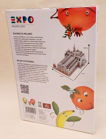 Expo Duomo di Milano 2015 Puzzle 3D 87 pezzi nuova con r - Foto 3