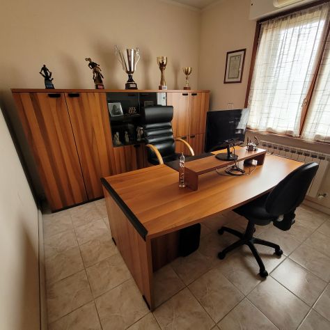 Studio Presidenziale CODUTTI "Tempus" – Noce e Cuoio (Prezzo Realizzo) - Foto 2