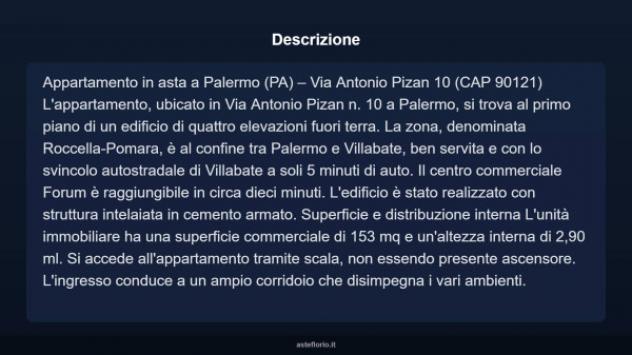 Immobile in asta di 153 m² con più di 5 locali in vendita a Palermo - Foto 10