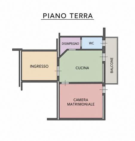 Siena , Appartamento al Piano Terra - Rif. A348