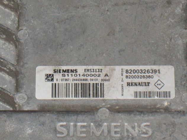 S110140002A ECU TWINGO EMS3132 S110140002A 8200326391 8200326380 - Foto 2