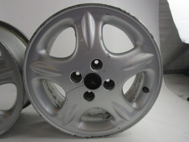 SET 4 CERCHI IN LEGA DA 15 POLLICI LANCIA MUSA 1.4 G 57KW 5M 5P (2010) RICAMBIO USATO STRISCIATI (VEDI FOTO) 6JX15H2 ET49 - Foto 5