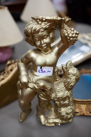 Statuetta Putto con Cane – 24465