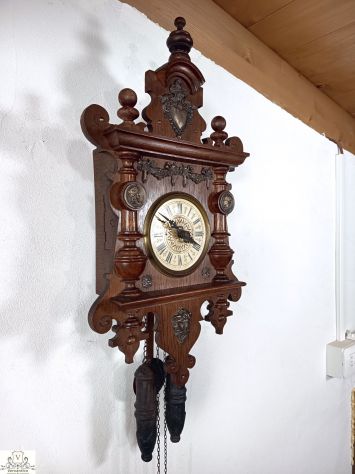 176357 Antico orologio a pendolo foresta nera del XIX secolo - Foto 7