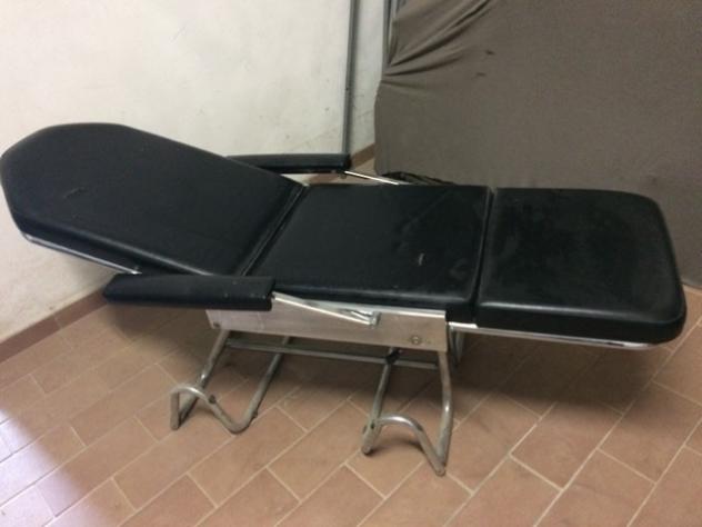 SEDIA VINTAGE IN PELLE NERA RIBALTABILE - Foto 6