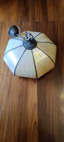 Lampadario in vetro colorato stile Tiffany 42cm