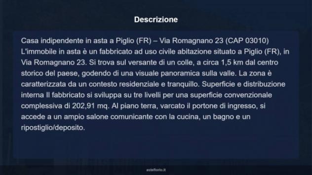 Immobile in asta di 202 m² in vendita a Piglio - Foto 18