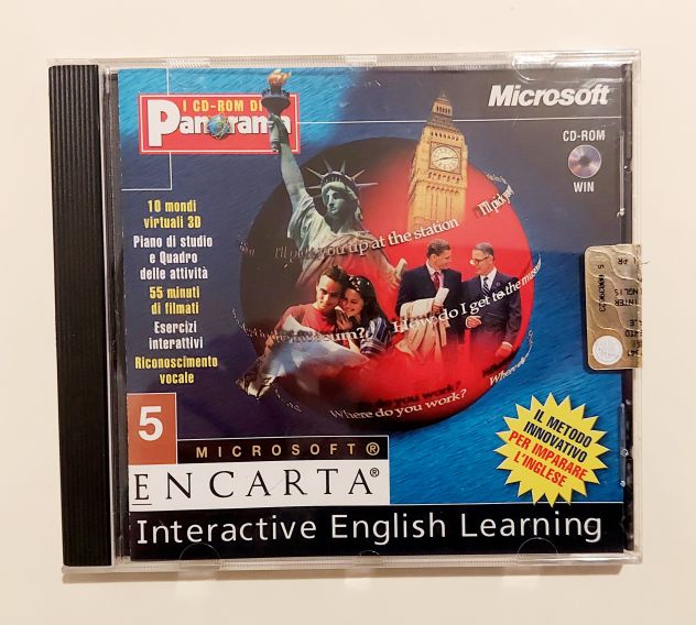 CD-ROM DI PANORAMA DA 1-5 MICROSOFT ENCARTA INTERACTIVE ENGLISH LEARNING - Foto 5