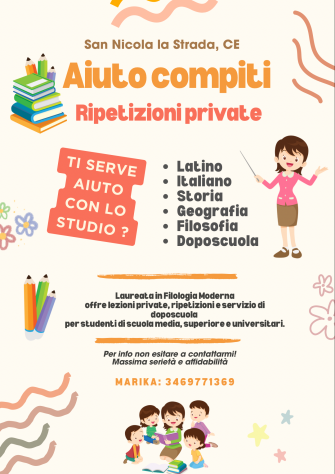 Aiuto compiti e ripetizioni private Latino