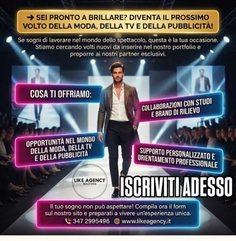 Casting nuovi volti modelli fotomodelli attori - Foto 3