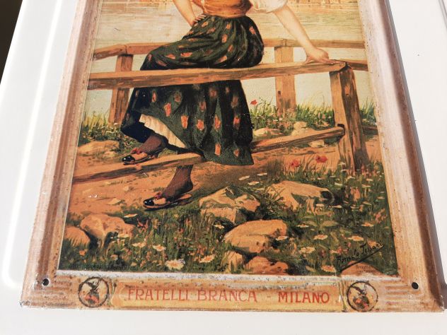 INSEGNA FERNET BRANCA TARGA IN RILIEVO - Foto 3