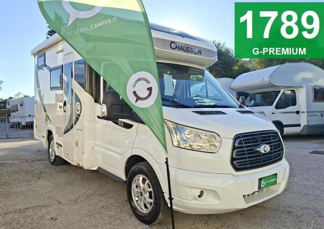 CAMPER CHAUSSON FORD SEMINTEGRALE GARAGE SEMIDINETTE GANCIO TRAINO BASCULANTE CLIMATIZZATORE FOTOVOLTAICO CAMPEGGIO USATI GENERALI 1789