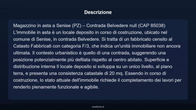 Immobile in asta di 20 m² in vendita a Senise - Foto 4