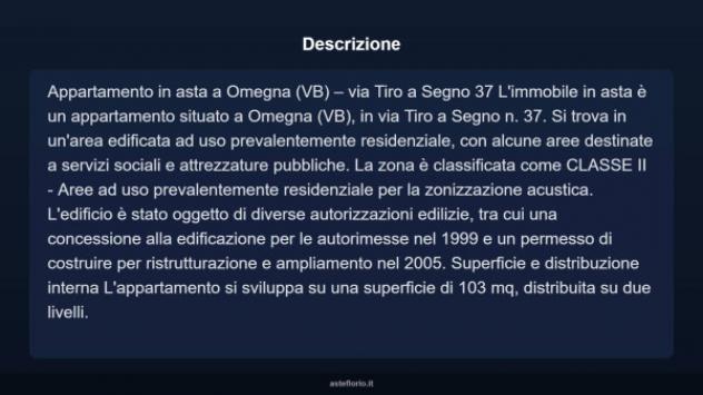 Immobile in asta di 103 m², box auto in vendita a Omegna - Foto 3