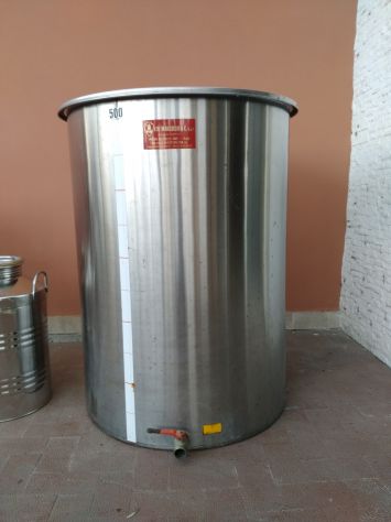 N.4 SERBATOI DI ACCIAIO INOX DI DIVERSE DIMENSIONI - Foto 3