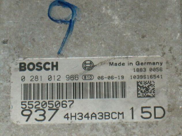 0281012966 ECU CENTRALINA ALFA ROMEO 147 0281012966 55205067 4H34A3BCM - Foto 2
