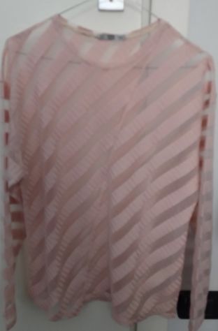 MAGLIA DONNA ZARA A RIGHE ROSA