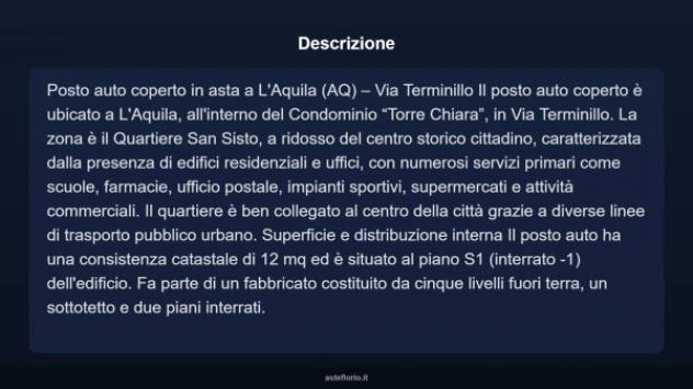 Immobile in asta di 12 m² in vendita a L'Aquila - Foto 4