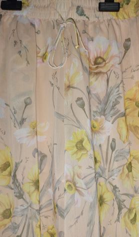 PANTALONI PALAZZO IN CHIFFON FLOREALI - Foto 4