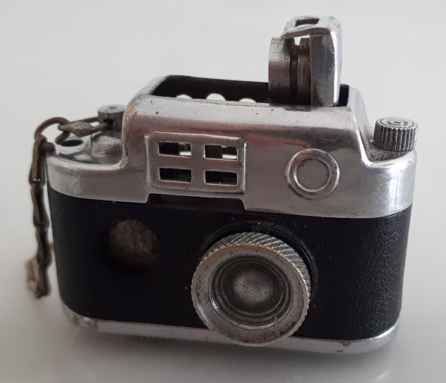 Accendino a benzina, Made Occupied Japan, Miniatura Fotocamera Tasca 1940. - Foto 2