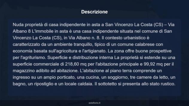 Immobile in asta di 305 m² in vendita a San Vincenzo la Costa - Foto 17