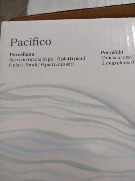 PIATTI TOGNANA PACIFICO, SERVIZIO PIATTI PER 6 PERSONE, 18 PEZZI - Foto 5