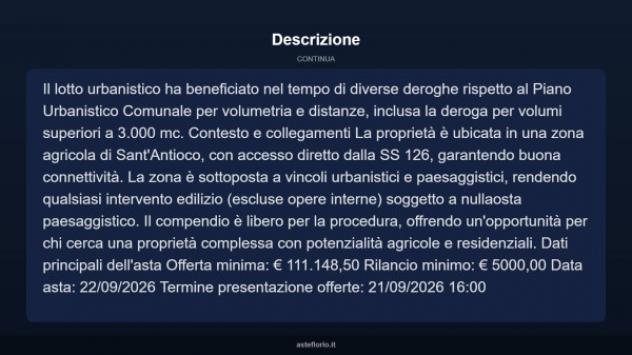 Immobile in asta di 265 m² in vendita a Sant'Antioco - Foto 9