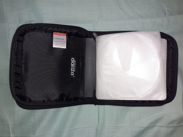 Borsa Porta CD DVD DVX Raccoglitore x 16 dischi Dimensione Danza in tessuto nero - Foto 4
