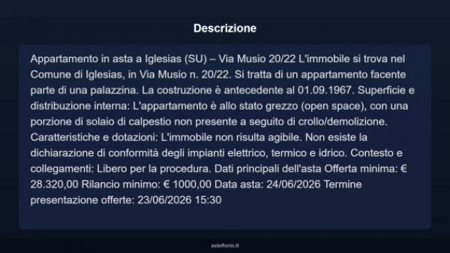 Immobile in asta di 60 m² in vendita a Iglesias - Foto 2