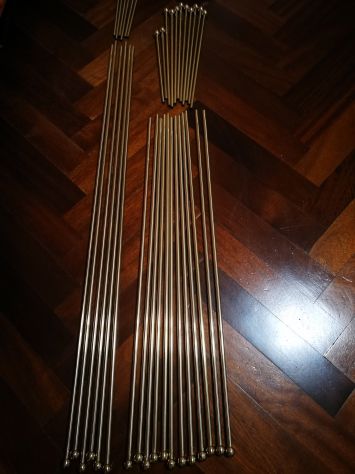 Bacchetta ASTINA ESTENSIBILE per Tende Oro con POMELLO - Foto 3