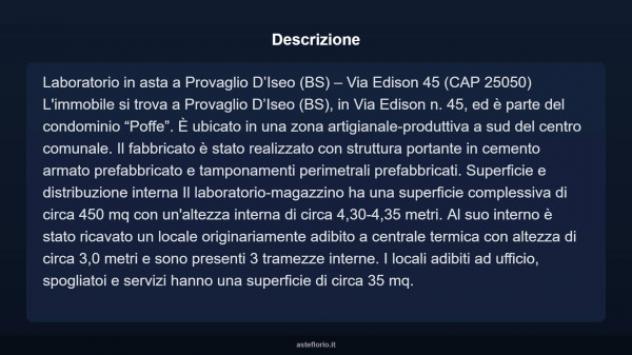 Immobile in asta di 499 m² in vendita a Provaglio d'Iseo - Foto 3