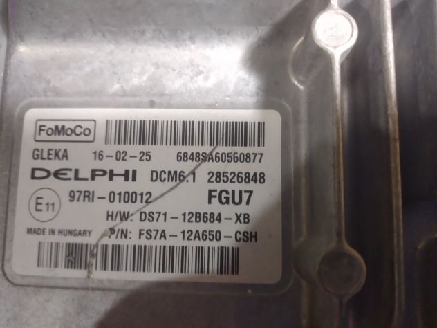 Centralina Motore Iniezione ECU DELPHI DCM6.1 FORD 28526848 UNITÀ DI CONTROLLO - Foto 9