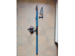 Canna Carbonio 6,20 Metri Mulinello Shimano Bolognese Trota Mare da pesca