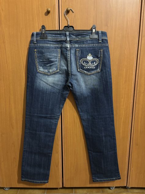 JEANS COME NUOVI DA DONNA/RAGAZZA A VITA BASSA MARCA XFN JEANS LEGGERMENTE ELAST - Foto 9