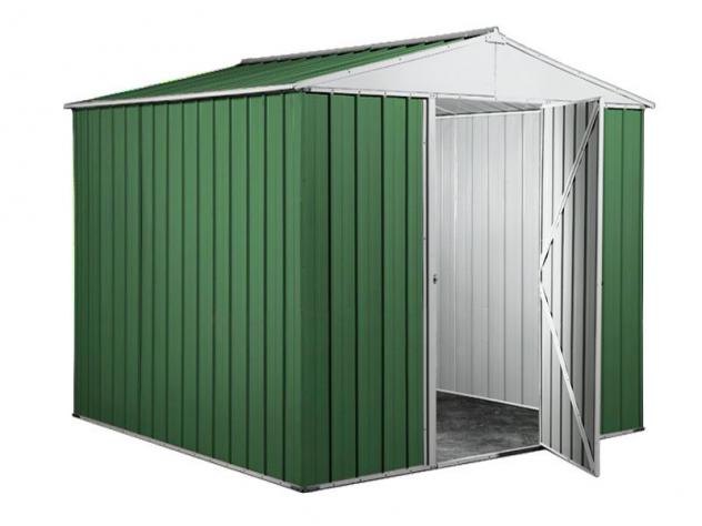 Box in Acciaio Zincato Casetta da Giardino in Lamiera 2.75 x 1.75 m x h2.12 m - 87 KG – 4.81 metri quadri - VERDE - Foto 3