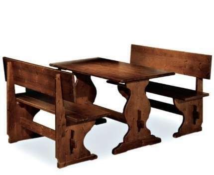 Set Arredamento Pub Birreria Ristorante Tavolo + 2 Panche da cm200 Nuovi