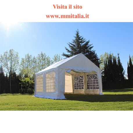 Gazebo 3 x 4 Tendoni telo pvc Ignifugo per mercatini di natale - Foto 4