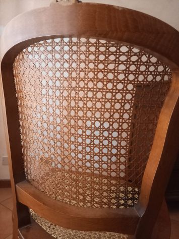 Vendo sedia poltrona in legno e paglia di vienna - Foto 5