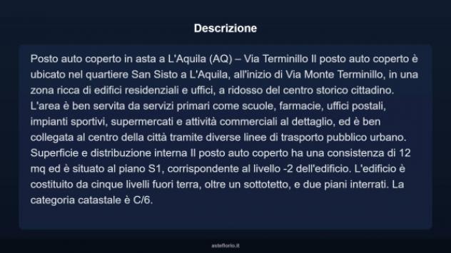 Immobile in asta di 12 m² in vendita a L'Aquila - Foto 3