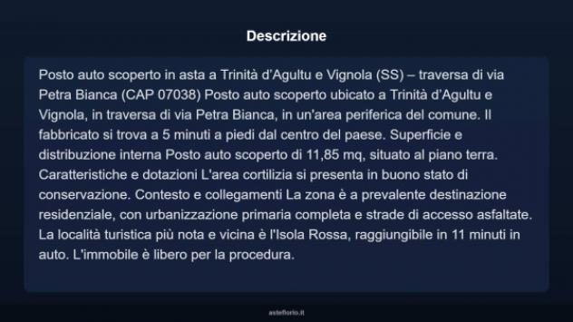 Immobile in asta di 11 m² in vendita a Trinità d'Agultu e Vignola - Foto 3